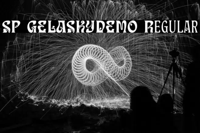 SP GELASKY_DEMO Regular خط examples