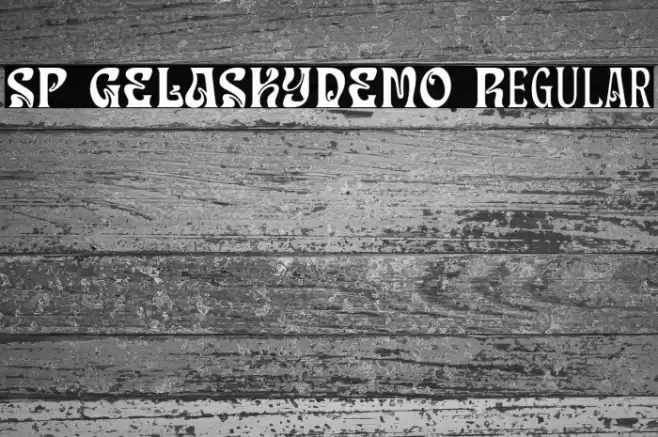 SP GELASKY_DEMO Regular خط examples