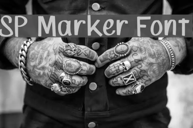 SP Marker Font Font examples