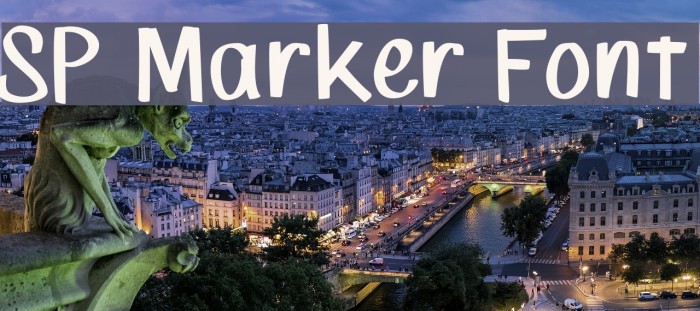 SP Marker Font Font examples