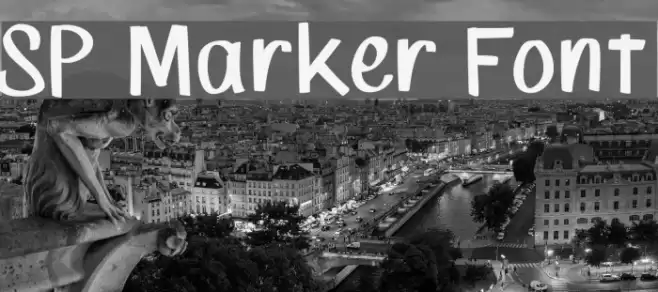SP Marker Font Font examples