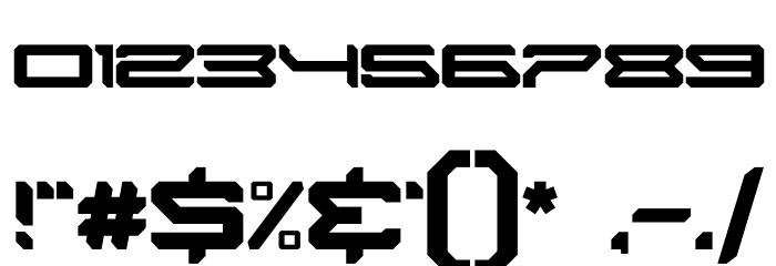 SPACE ARMOR Font OTHER CHARS