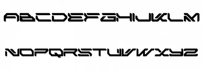 SPACE ARMOR फ़ॉन्ट अपरकेस