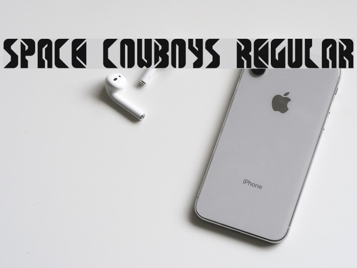 SPACE COWBOYS Regular Font examples