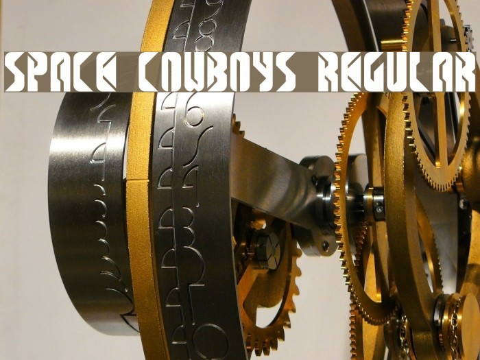 SPACE COWBOYS Regular Font examples