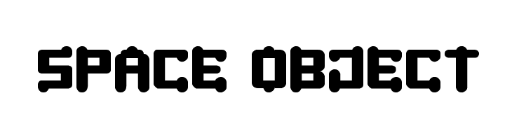 SPACE OBJECT  フリーフォントのダウンロード