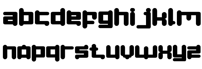 SPACE OBJECT Font LOWERCASE