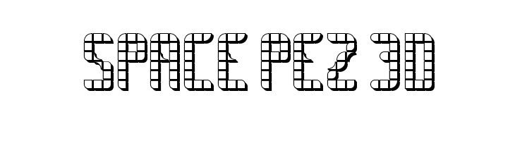 SPACE PEZ 3D  नि: शुल्क फ़ॉन्ट्स डाउनलोड