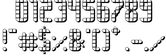 SPACE PEZ 3D Font OTHER CHARS