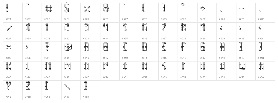 SPACE PEZ 3D Character Map