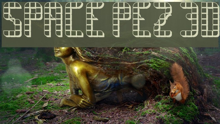 SPACE PEZ 3D Font examples