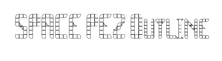 SPACE PEZ Outline  フリーフォントのダウンロード