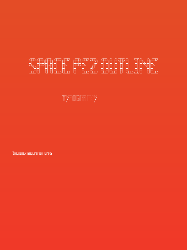 SPACE PEZ Outline Poster