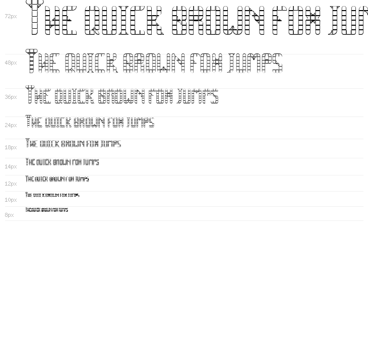 SPACE PEZ Outline Waterfall