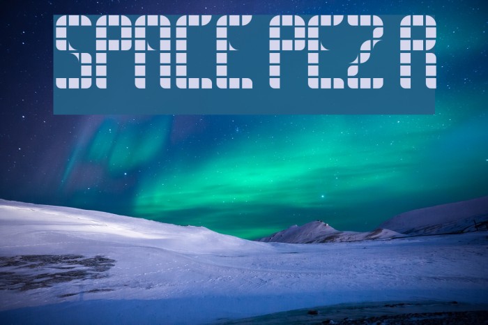 SPACE PEZ Regular Font examples