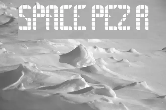 SPACE PEZ Regular Schriftart examples