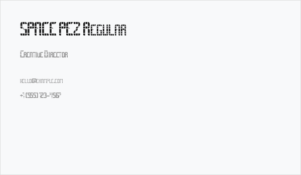 SPACE PEZ Regular Business Card