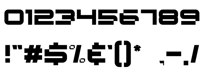 SPACE RACER Font OTHER CHARS