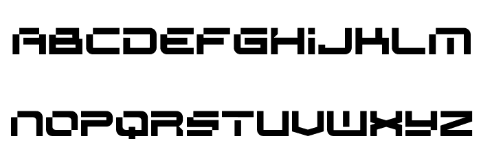 SPACE RACER Font UPPERCASE