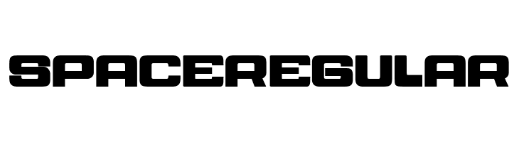 SPACE Regular  Скачать бесплатные шрифты