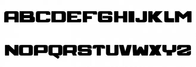 SPACE Regular Schriftart Groß