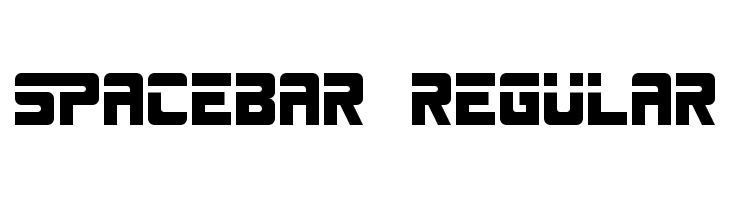 SPACEBAR Regular  Fuentes Gratis Descargar
