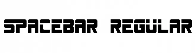 SPACEBAR Regular  les polices de caractères gratuit tlcharger