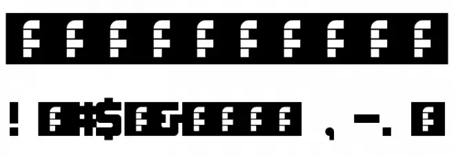 SPACEBAR Regular Font OTHER CHARS