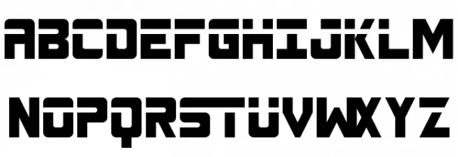 SPACEBAR Regular Font Litere mari