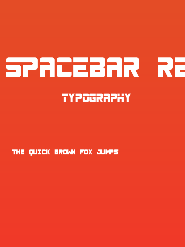 SPACEBAR Regular Poster