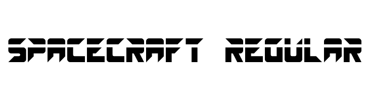SPACECRAFT Regular  フリーフォントのダウンロード
