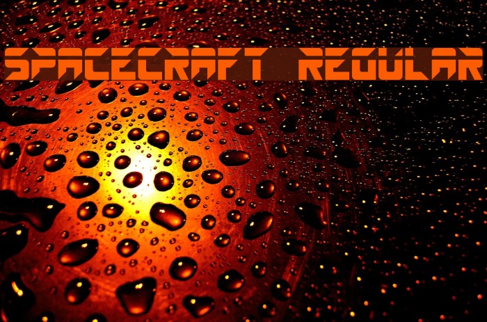 SPACECRAFT Regular Font examples