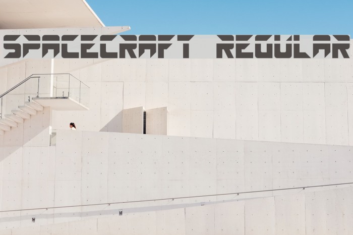 SPACECRAFT Regular Font examples