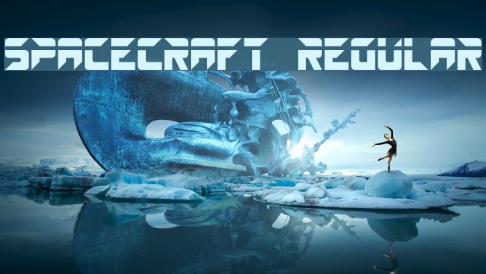 SPACECRAFT Regular Font examples