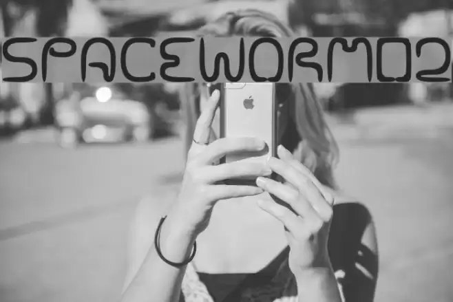 SPACEWORM02 フォント examples