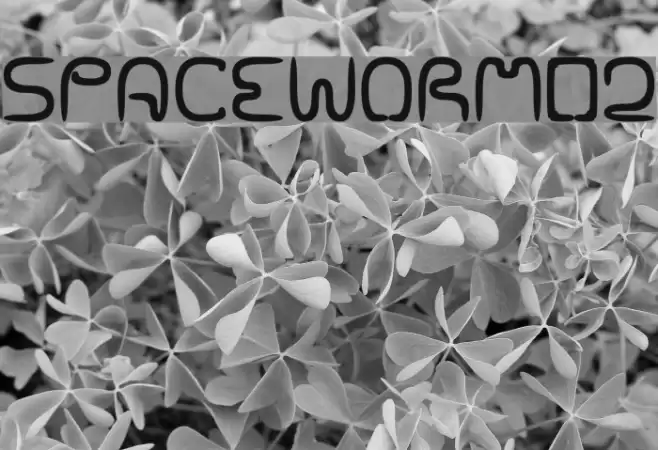 SPACEWORM02 フォント examples