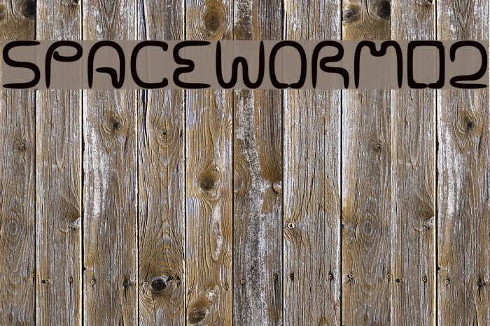SPACEWORM02 Font examples