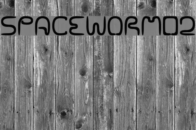 SPACEWORM02 フォント examples
