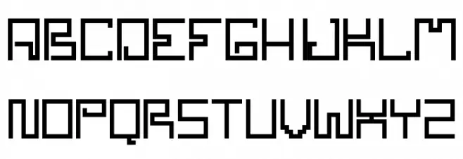 SPACEWORM 字体 大写