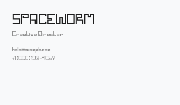 SPACEWORM Business Card