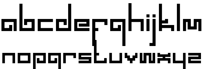 SPACEWORM Font LOWERCASE