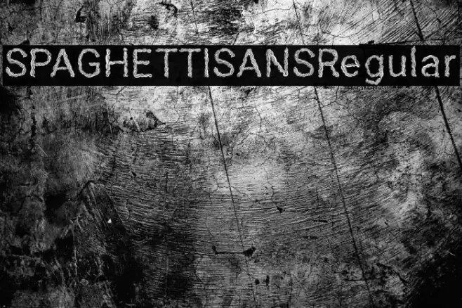 SPAGHETTISANSRegular Font examples