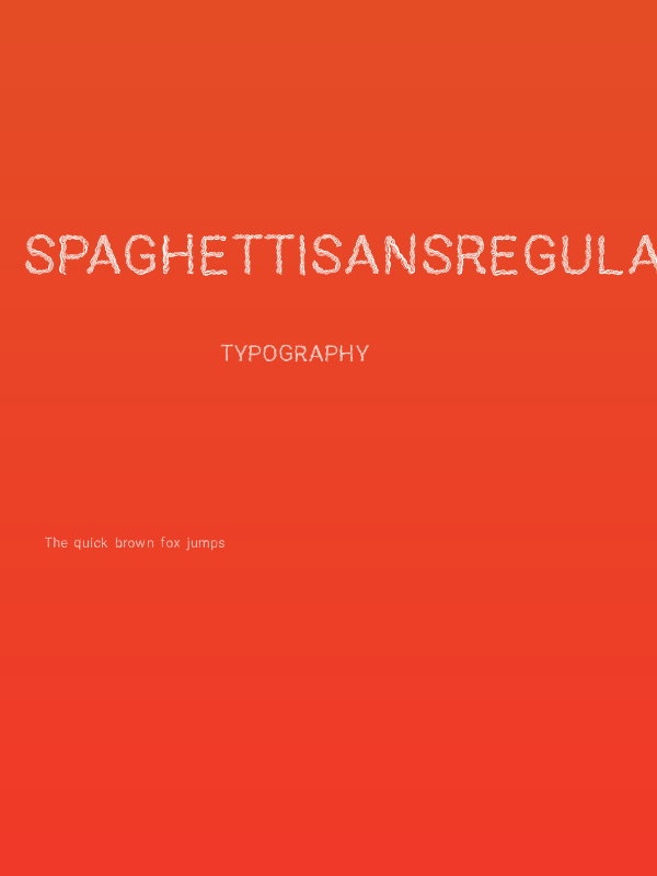 SPAGHETTISANSRegular Poster