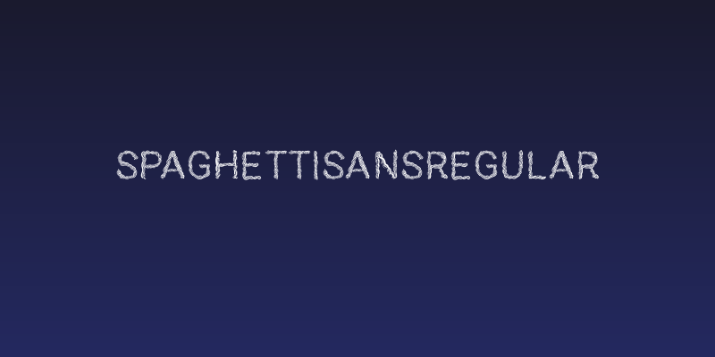 SPAGHETTISANSRegular Social Header