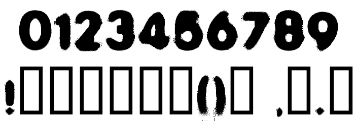 SPAM Font OTHER CHARS