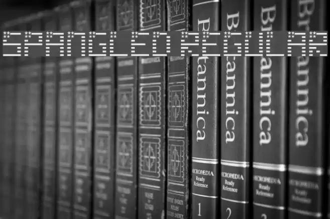 SPANGLED Regular Font examples