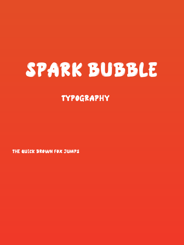SPARK BUBBLE Poster