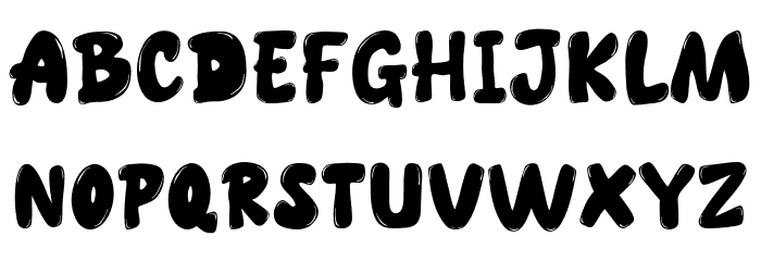 SPARK BUBBLE Font LOWERCASE