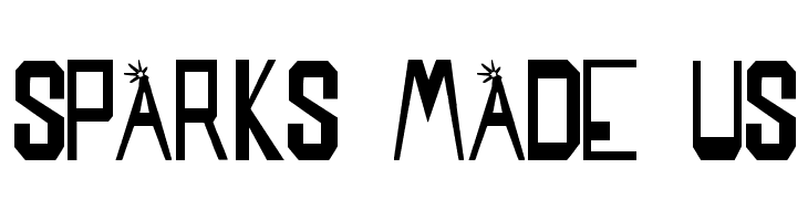 SPARKS MADE US  les polices de caractères gratuit tlcharger