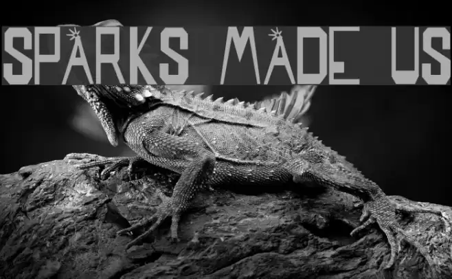 SPARKS MADE US Font examples